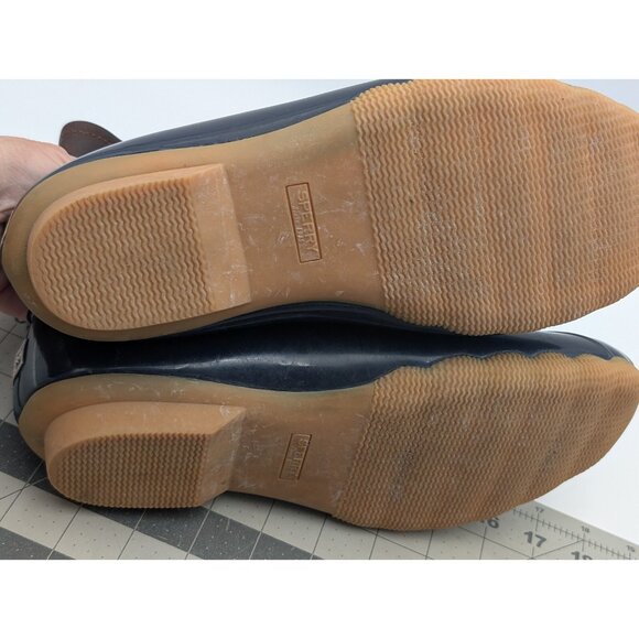 Sperry Womens Duck Boots Rubber Leather Sz 10M‎ - Picture 7 of 9
